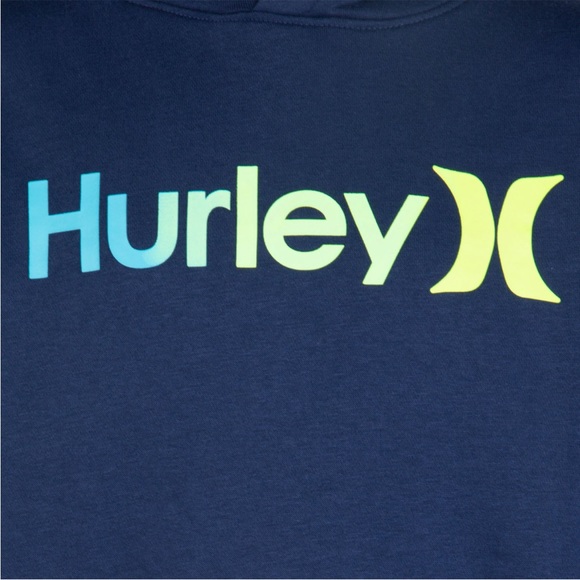 *Final Price* NEW Hurley Boys 2-Pack Hoodie/Shirt Set, Blue/Lt Gray, Size 5/6 - Picture 7 of 13